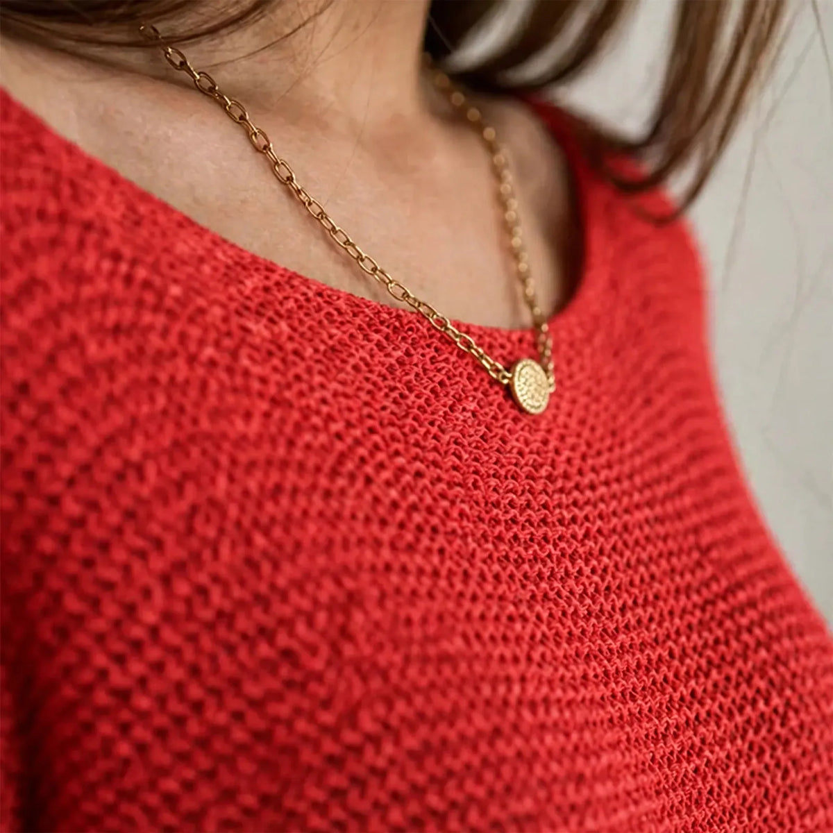 Corvia - Lockerer Damen Strickpullover Mit 3/4-Ärmeln Für Kühlere Tage In Den Übergangszeiten