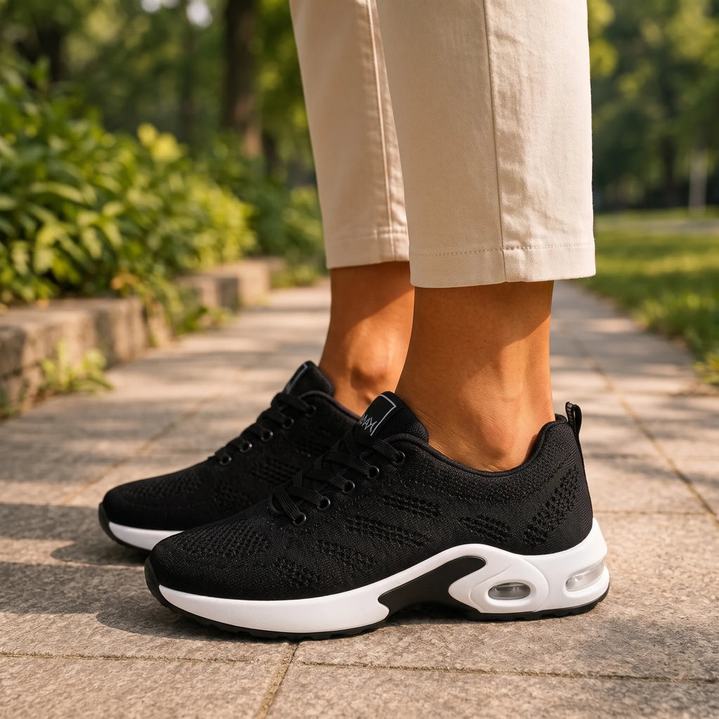 Brisko - Schnürsneaker Mit Luftpolster-Sohle Spaziergänge Im Park Und An Der Frischen Luft