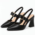 Calyra - Damen Slingback-Pumps Mit Blockabsatz Lockere Looks Mit Jeans Oder Einem Sommerkleid