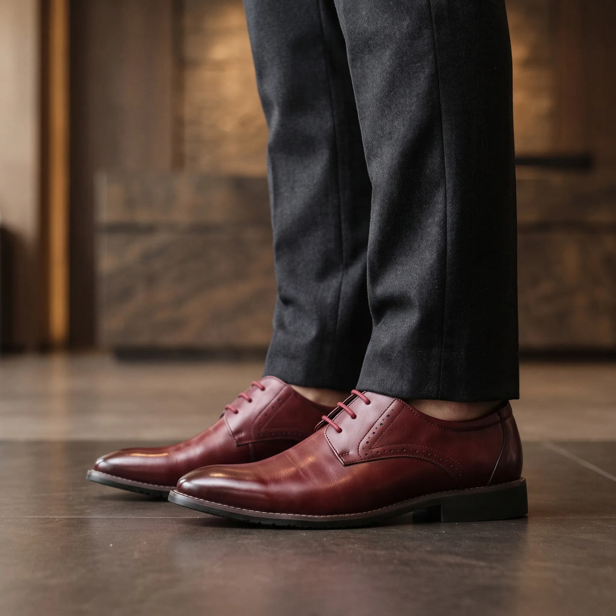 Fenwyck - Klassische Schnürschuhe Mit Feinem Lochmuster Im Büro Zum Anzug Tragen