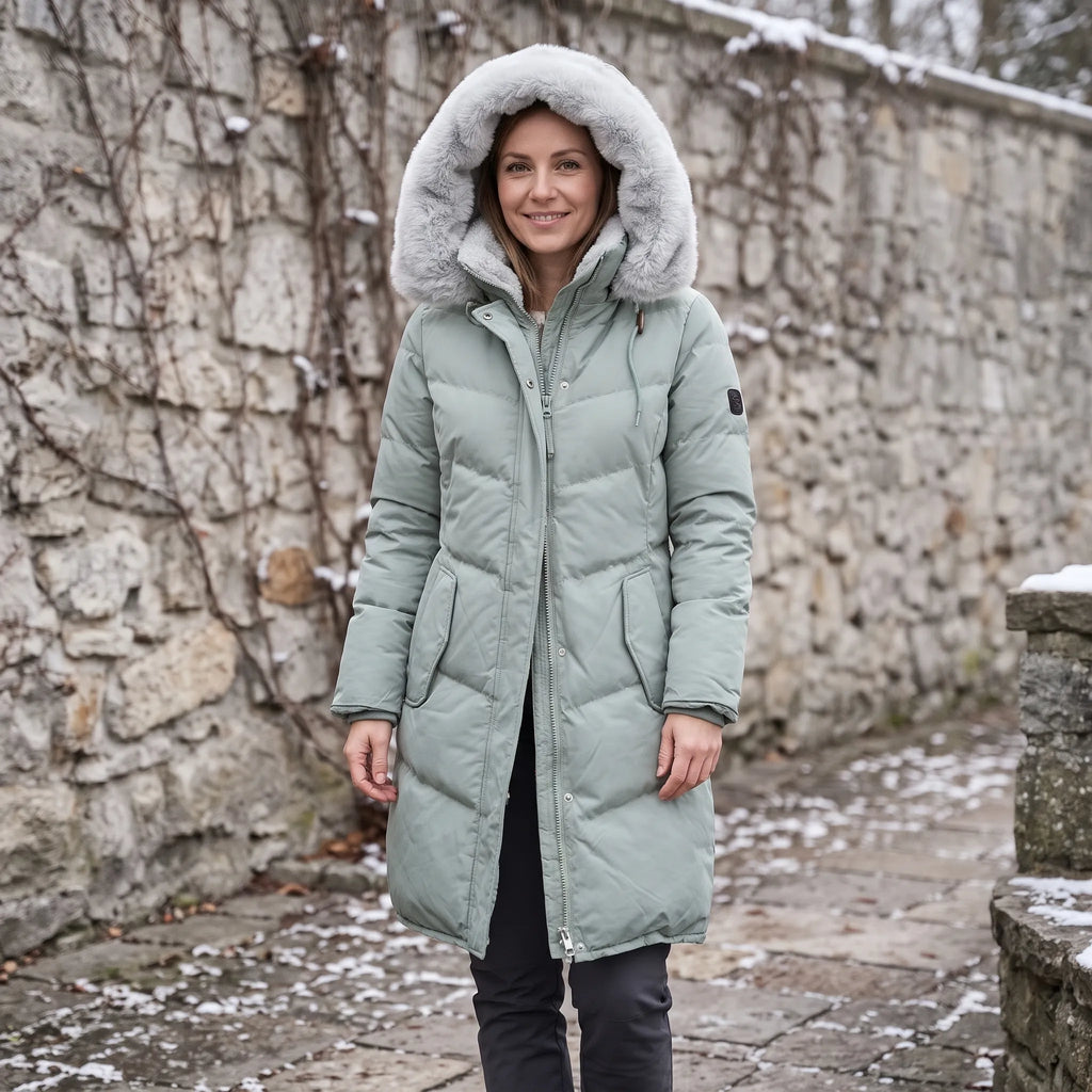 Frostine - Winterjacke Mit Kapuze Und Innenfutter Kalte Wintertage Draußen, Zum Beispiel Beim Einkaufen Oder Spazierengehen