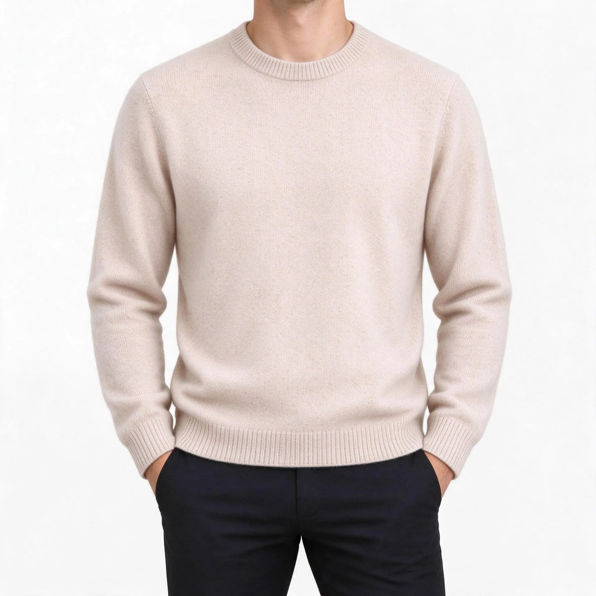 Hasslin - Weicher Strickpullover Mit Rundhalsausschnitt Für Kühlere Tage Im Alltag