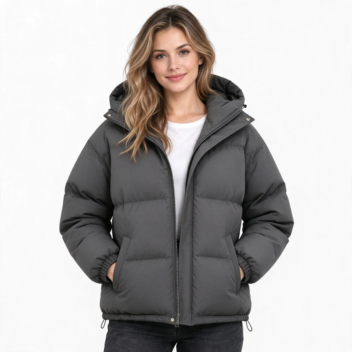 Haylox - Gesteppte Winterjacke Mit Kapuze Spaziergänge Bei Kaltem Wetter