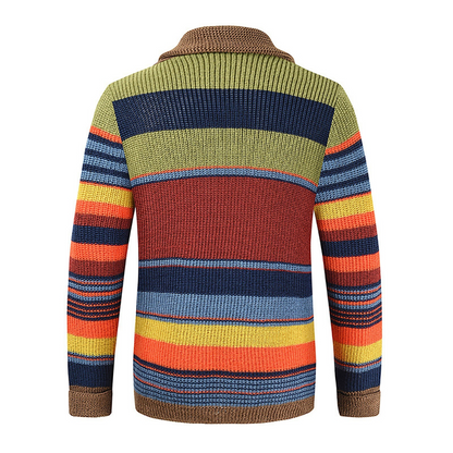 Colorful Knit Cardigan for Men