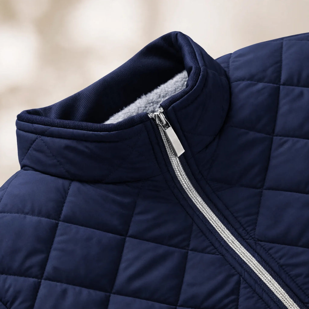 Quillan - Gesteppte Herrenjacke Mit Stehkragen Kühle Tage Auf Dem Weg Zur Arbeit