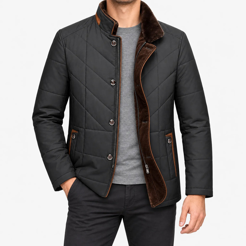 Vantora - Klassische Gesteppte Winterjacke Mit Seitentaschen Für Kalte Tage Draußen