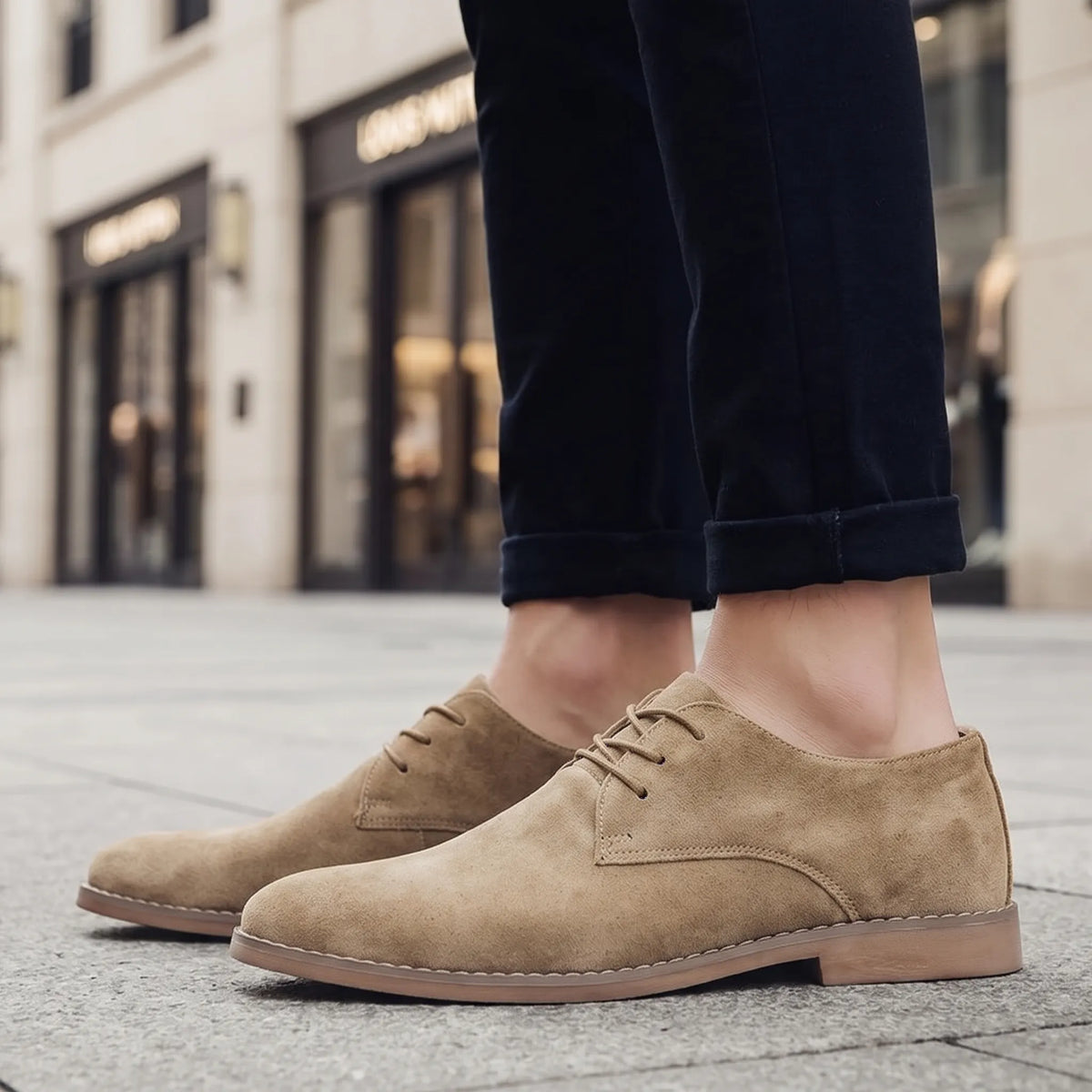 Wendara - Minimalistische Derby-Schuhe Mit Schnürung Business-Looks Mit Hemd Oder Anzug
